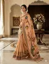 Ktd 2080 Handloom Fabric Digital Printed Saree